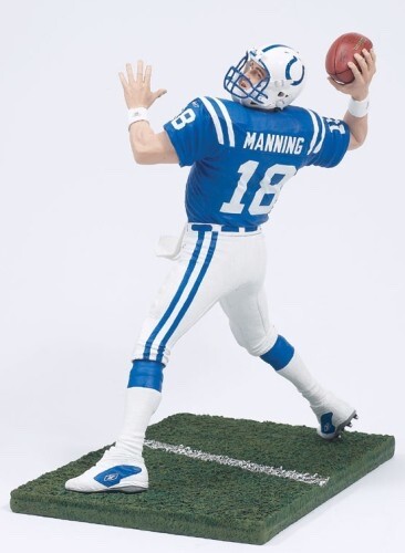 Maglia blu Mcfarlane NFL Series 8 Peyton Manning Indianapolis Colts NFL calcio - Foto 1 di 6