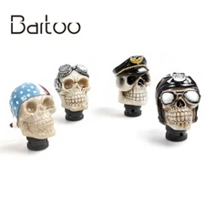Universal Gear Shift Knob Skull Head Resin Gear Manual Transmission Shifer Lever