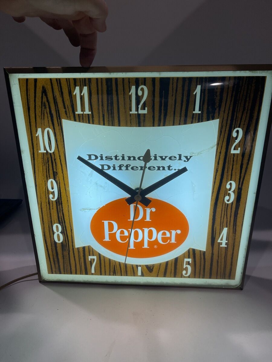 Vintage Dr. Pepper Pam Wall Clock Distinctly Different all Vintage Dr. Pepper Pam Wall Clock Distinctly Different all