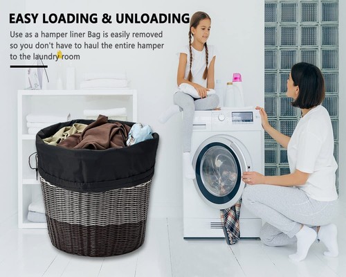 2 Stück Wäschesack Reise Schmutzwäschebeutel mit Kordelzug Camping Laundry Bag - Bild 9 von 10