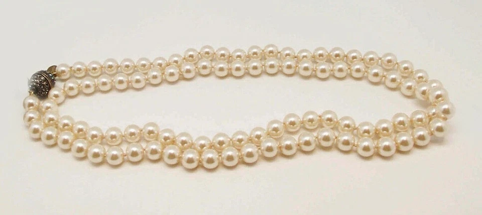 HEIDI DAUS 40 in PERLA SINTÉTICA CRISTAL BRONCE COLLAR PENDIENTES CONJUNTO DE JOYERÍA NUEVO Foto 2 de 4