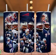 New England Patriots NFL Team Style Multicolor 20oz Insulated Tumbler Lid New
