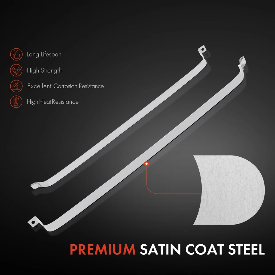 2x correas de tanque de combustible de acero para Oldsmobile Toronado Cadillac Eldorado 1979-1985 Foto 3 de 4