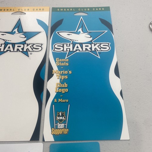 2002 CRONULLA SHARKS NRL SMS CLUB MEMBER ITEMS - Picture 3 of 7