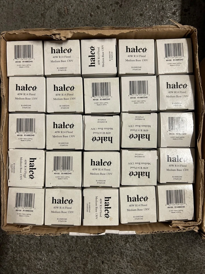 HALCO 40W R14 FLOOD Medium Base 130V LOT - Image 2 of 3