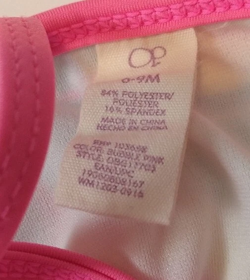 Traje de baño floral de una pieza para bebé niña 6-9M Foto 3 de 3