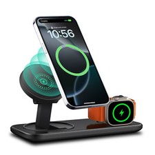 2in1 Fast Magnetic Wireless Charger Mat For iwatch S11 Ultra3/2 iPhone Air 17 16