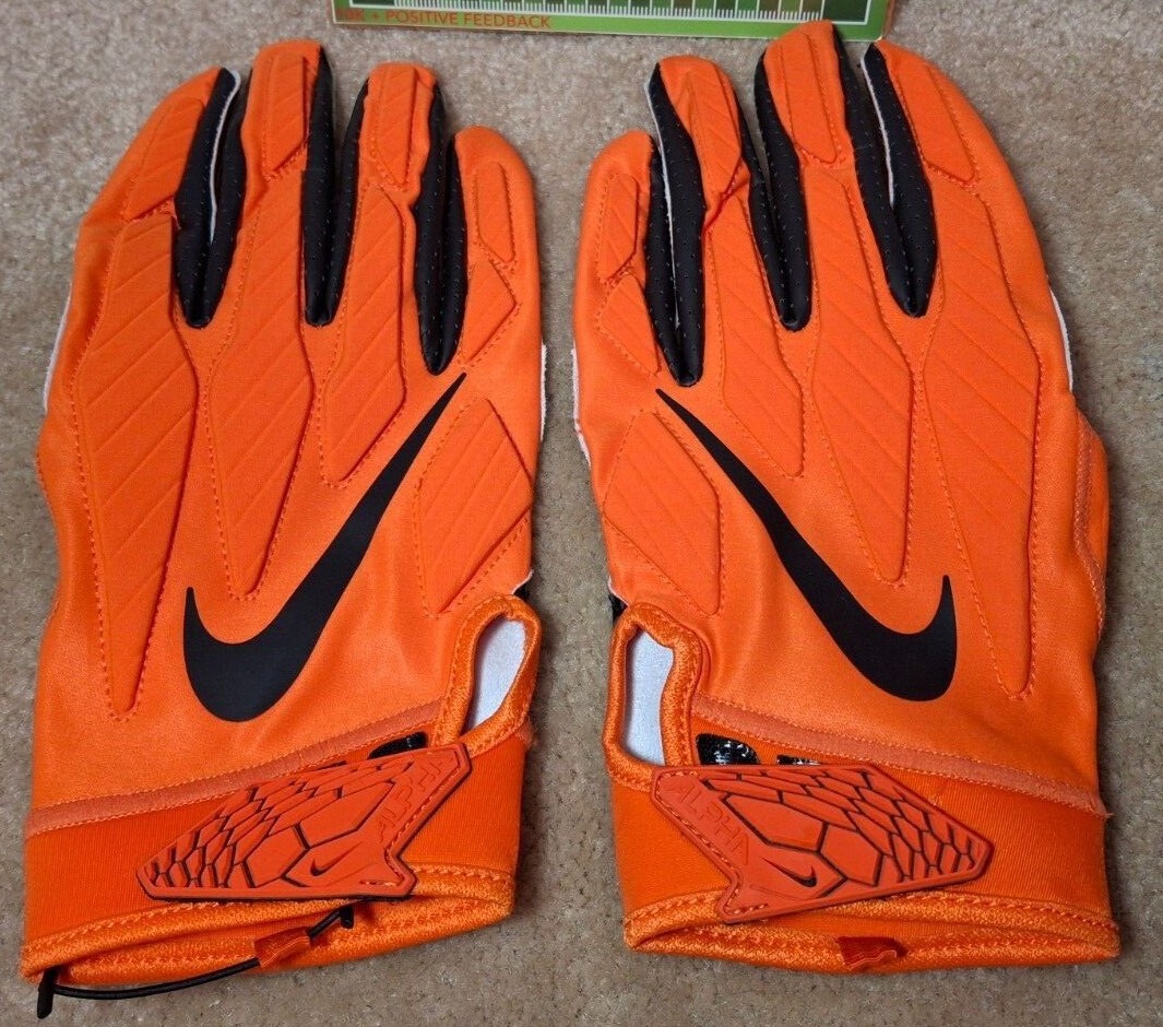 NIKE SUPERBAD 5.0 NCAA OREGON STATE BEAVERS PADDED FOOTBALL GLOVES