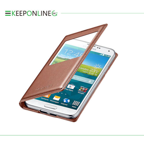 Original Samsung Official Galaxy S5 (G900) S-View Flip Cover Case NEW - Picture 14 of 22