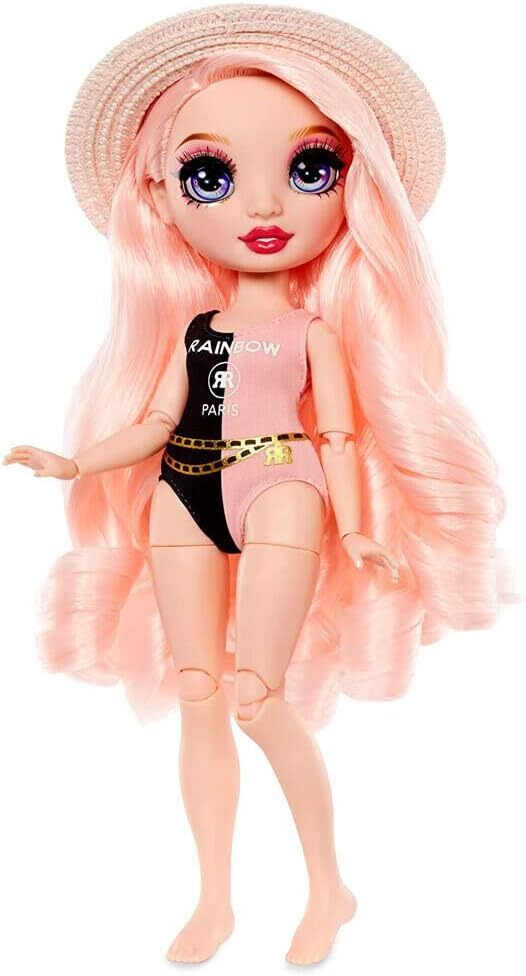 Rainbow High Pacific Coast Bella Parker- Pink Fashion Doll with 2 Designer Outfi
