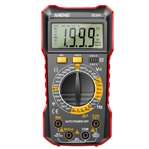 2000 Counts Intelligent Multimeter Digital Multimeter for Diode/Transistor Check - Picture 8 of 18