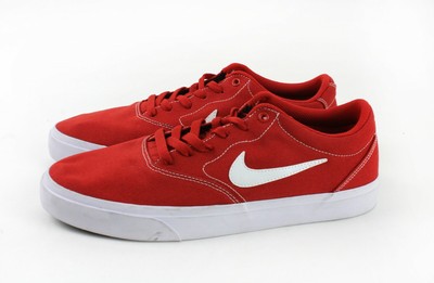 Men's Nike SB Charge Canvas Sneakers Red Size 10.5 | eBay