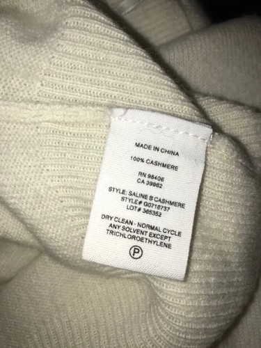 $ 395 Neu mit Etikett Theory Saline Kaschmir Cardigan schulterfrei elfenbeinfarben Pullover Gr. S; M - Bild 14 von 14