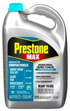 Prestone MAX Antifreeze + Coolant For European Vehicles, Blue, 50/50 - 1 Gallon