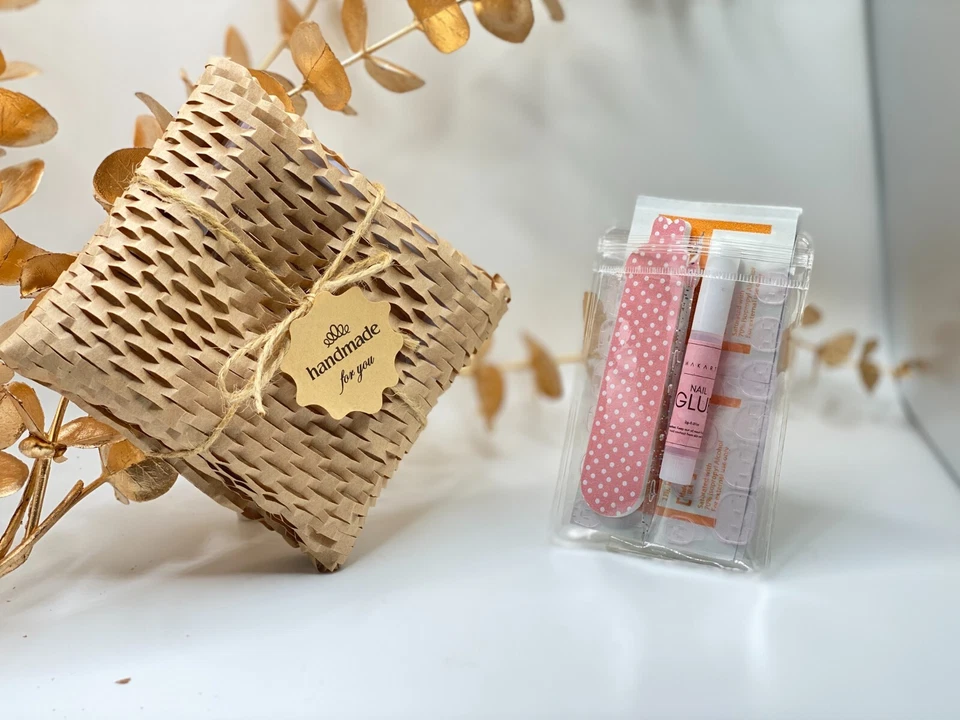 Pastel Tips Glitter Press  Silver Glitter Nail Fake False Glue on Nails - Image 4 of 4