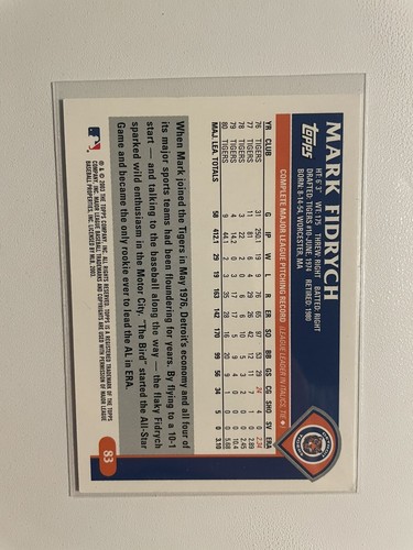 Mark Fidrych Topps 2003 - Imagen 2 de 2