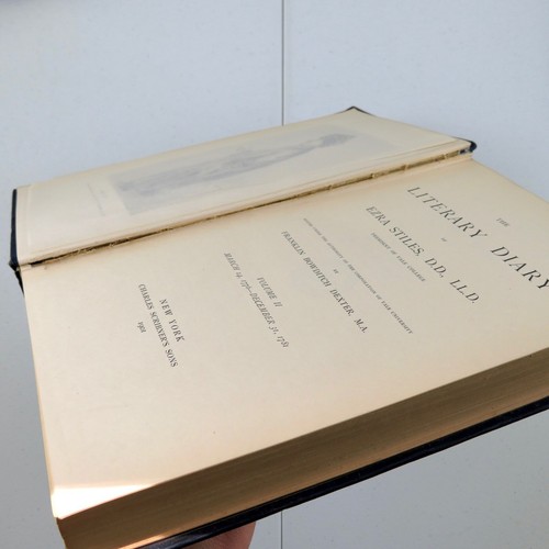 The Literary Diary of Ezra Stiles Franklin Bowditch Dexter 1901 Full Set of 3 - Picture 6 of 8