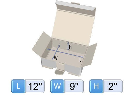 #2 25 pk Carton Shipping Mailers- Tuck n Lock (inside. imperial dimensions) - Picture 15 of 17