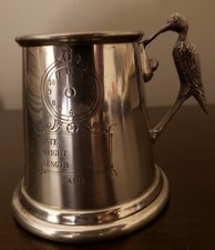 Vintage 1970's Sheffield England Pewter Baby Mug -Engraveable