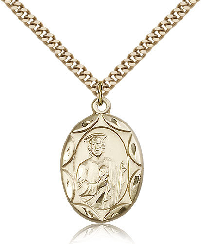 Buy St Jude Medal Gold Filled Men's 
