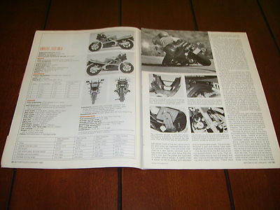 1985 KAWASAKI NINJA ZX600 ***ORIGINAL ARTICLE / SPECIFICATIONS