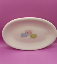 Rae Dunn Artisan Collection SPECKLED EGGS Oval Salad Plate Easter 