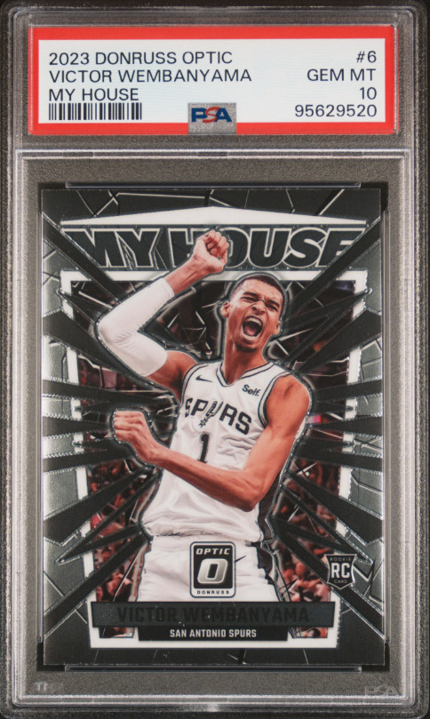 2023 Panini Donruss Optic My House Victor Wembanyama #6 PSA 10 GEM MT Rookie RC