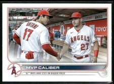 2022 Topps Update #US115 MVP Caliber (Mike Trout / Shohei Ohtani) VC
