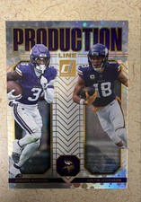2025 Panini Donruss - Production Line Justin Jefferson, Jordan Addison #4