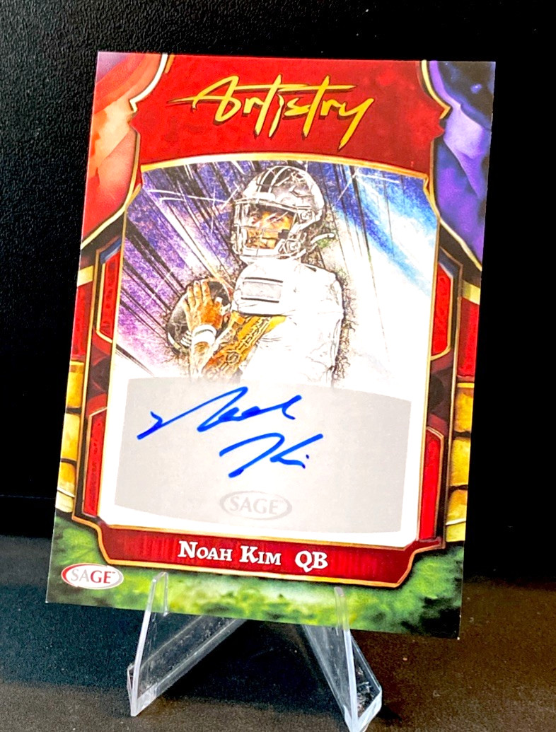 Noah Kim 2026 Sage Artistry Red AUTO SP Eastern Michigan #A-NK