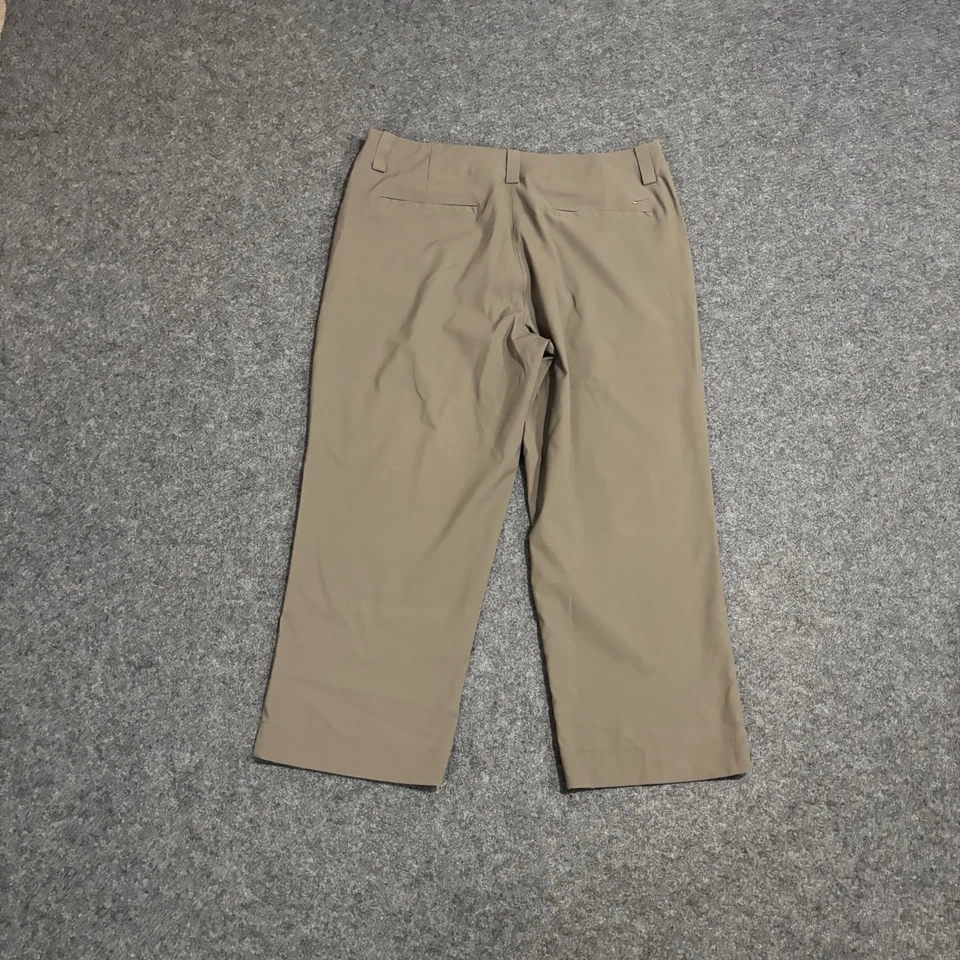 Pantalones capri Nike Golf Dri-fit para mujer talla 12 ropa deportiva marrón recortado Foto 2 de 4