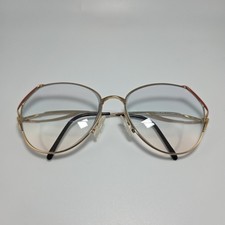Vintage Viennaline Eyeglasses Glasses Frames Gold Red 1401 Frame Germany