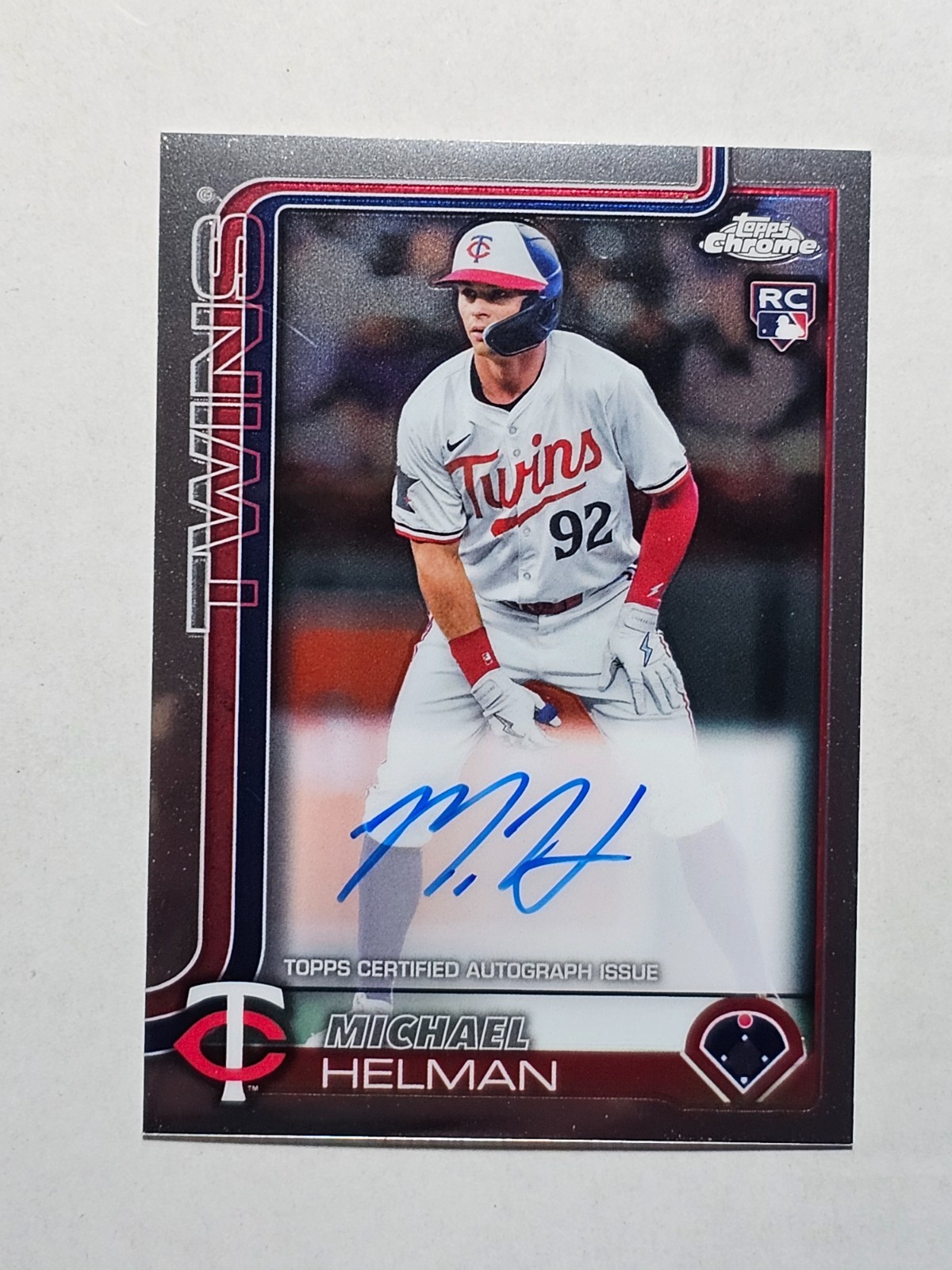 2025 Topps Chrome - Rookie Autographs Michael Helman #RA-MH (AU, RC)