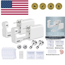 Ear Piercing Kit, 2 Pcs Disposable Ear Piercing Gun with Preloaded Ear Stud, ...