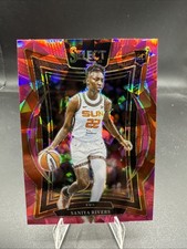 2025 Panini Select WNBA #52 Saniya Rivers Pink Ice Prizms