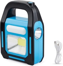 3 in 1 Solar USB Rechargeable LED Camping Lantern Flashlight COB Light