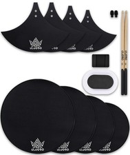 Drum Mute Pads, Silencer Pads Set 12 Pieces with 12 Pcs-Drum
