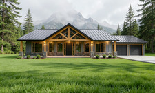 2,080 Sqft (Living) Modern Farm House with - ...