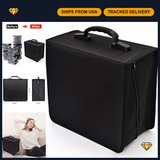 Nylon Heavy Duty CD Case Wallet, 432 Capacity Organizer for Car  Home Storage