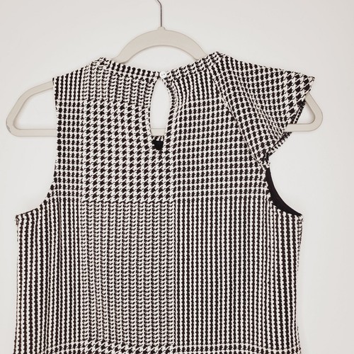 Anthropologie Dolan Callan Ruffled Houndstooth Top XS - Picture 7 of 10
