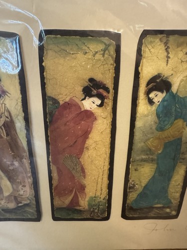 John Cheng Hand Signed Lithograph, Limited Edition 5/25 Of 4 Geishas - Picture 3 of 12