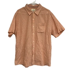 The Normal Brand Shirt Mens XL Freshwater Button Up Double Nep Copper Dobby