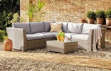 Image of Chesterton Outdoor Garden 5 Seater Rattan Lounge Set with Table,