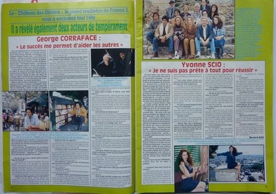 GEORGE CORRAFACE_YVONNE SCIO = PRESSEAUSSCHNITT 2 SEITEN 1993 / CLIPPING