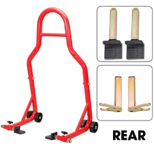 Motorcycle Stand Bike Rear Wheel Lift Fork Swingarm Stands Paddock Stands, Red