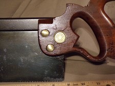 VINTAGE HENRY DISSTON & SONS CAST-STEEL-BACKSAW