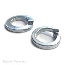Metric Zinc Steel Square Section & Rec Spring Lock Washers  M2 To M7 To M20