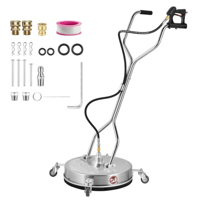 #ad 24quot; Pressure Washer Surface Cleaner with 4 Wheels Dual Handle 4500 Max PSI $224.09