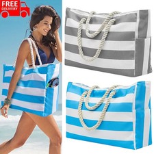 Extra Large Beach Waterproof Bags for Women Tote Bag with Zip for Travel Swim UK