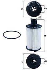 MAHLE Ölfilter OX 774D Filtereinsatz für ROVER JAGUAR RANGE SPORT DISCOVERY L319